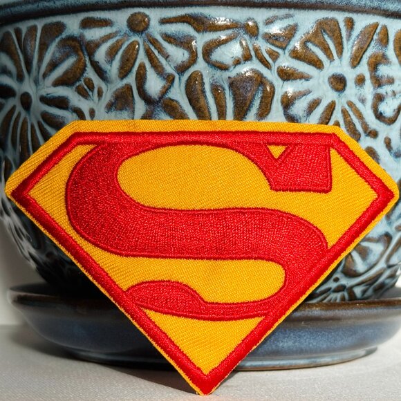 Pack of 2 Superman Iron on Patch 4" Superman Embroidery Patch Superhero Patch - Picture 3 of 4